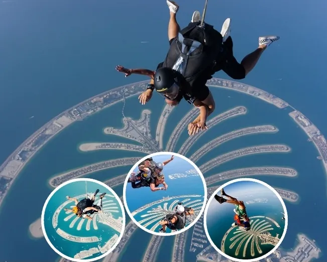 Tandem Skydiving Over Palm Jumeirah 